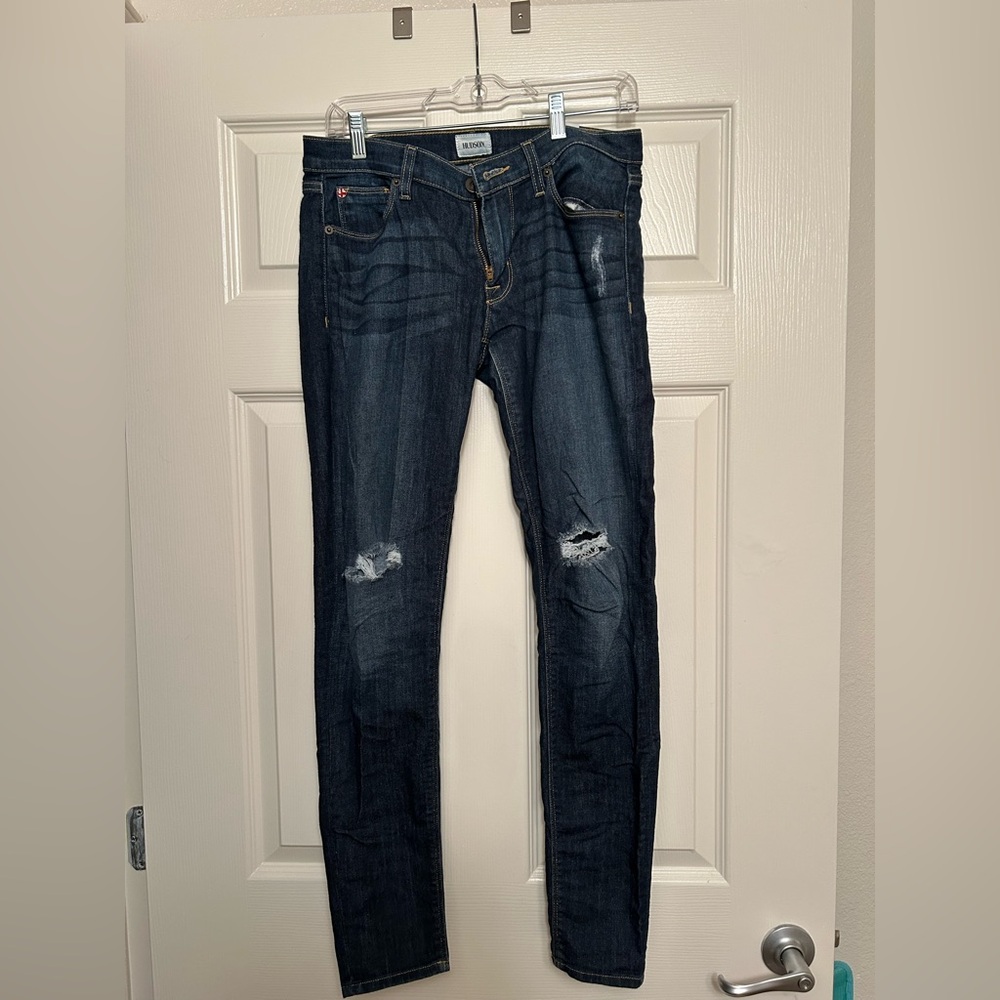 Hudson Mid Rise Skinny Jeans